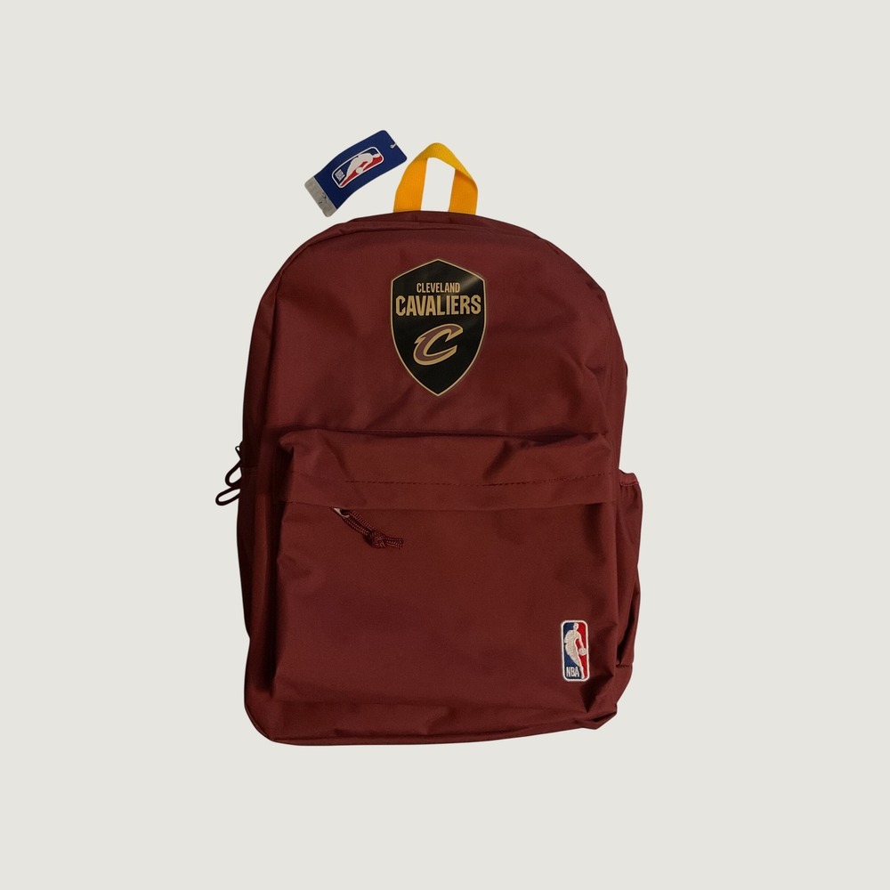 NBA Cleveland Cavaliers Backpack Maroon Red Team Logo School Bag NEW